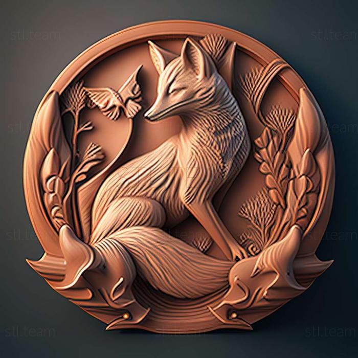 Animals fox 3d model